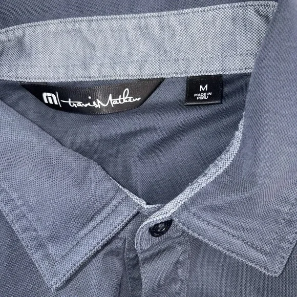 Travis Mathew Golf Polo Michelob Ultra Beer Logo Navy Blue Mens Medium - Picture 8 of 9